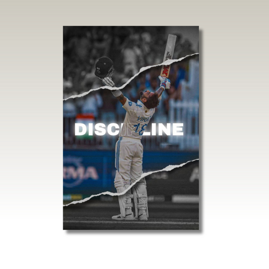 Virat Kohli Discipline Canvas Wall Art – Premium Gallery Wrap