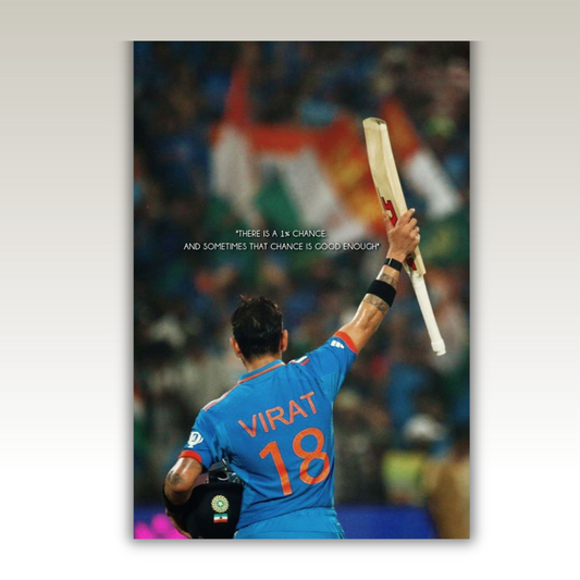 Virat Kohli Canvas Wall Art – Premium Gallery Wrap