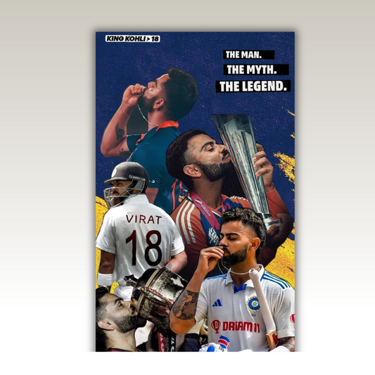 Virat Kohli Canvas Wall Art – Premium Gallery Wrap